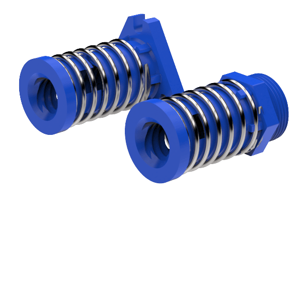 Axial anti-backlash lead screw nuts
