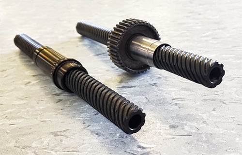 Hollow lead screws